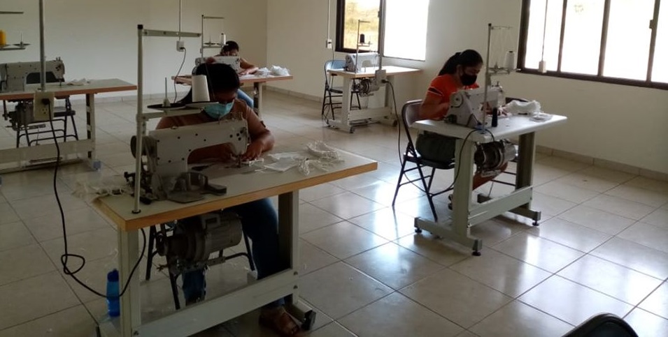 Manufacture of face masks in 5 sewing centers
