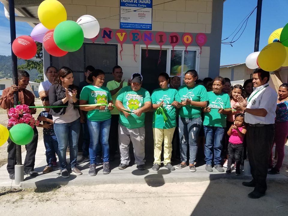 Inauguración de la Fábrica de Tajadas en la Comunidad Juan Orlando Hernandez